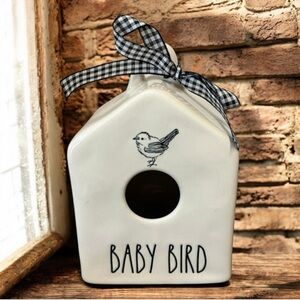 Rae Dunn Baby Bird Birdhouse Decor